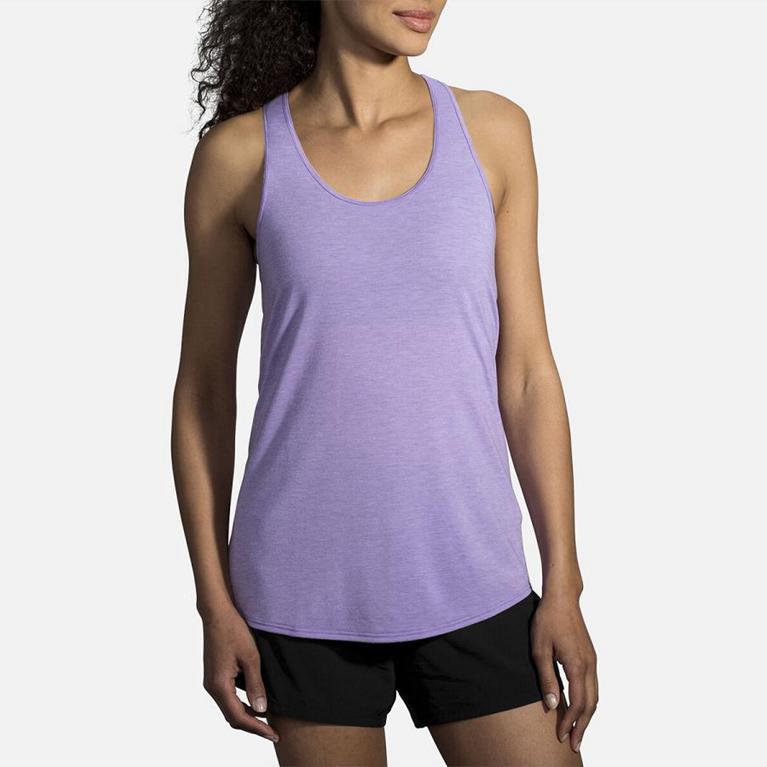 Brooks Distance Womens Running Tank Top - Purple - Indonesia (KWEA-69430)